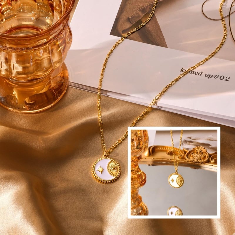 Funsanny Store Lariat Necklaces for Women - Dainty Long Necklace Trendy 14K Gold Plated Hypoallergenic Layered Long Y-Shape Sunburst CZ T-Bar Pendant Drop Chain Necklace Set for Women Non Tarinsh Jewelry - Image 5
